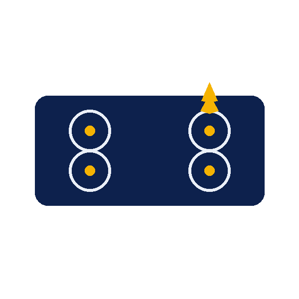 Fogão ou cooktop (uso de uma boca por vez)